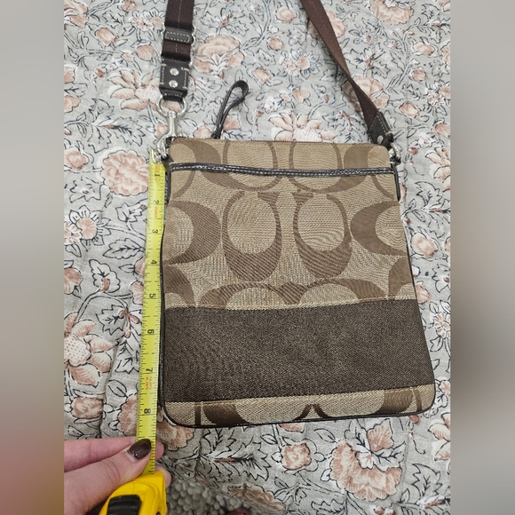 Coach Brown Crossbody Bag with Signature Monogram - Picture 5 of 5